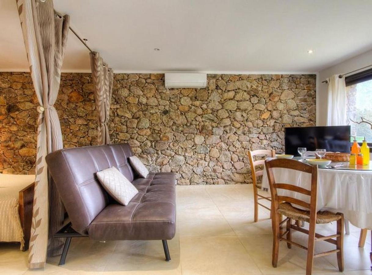 Studio Confortable Avec Vue Sur La Montagne A Moltifao 30M² Jardin 외부 사진