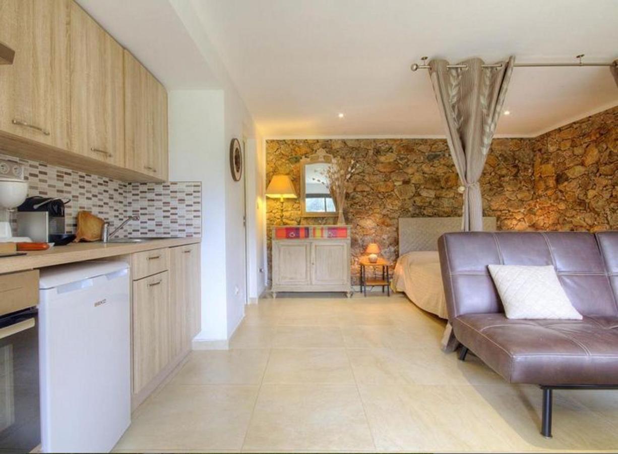 Studio Confortable Avec Vue Sur La Montagne A Moltifao 30M² Jardin 외부 사진