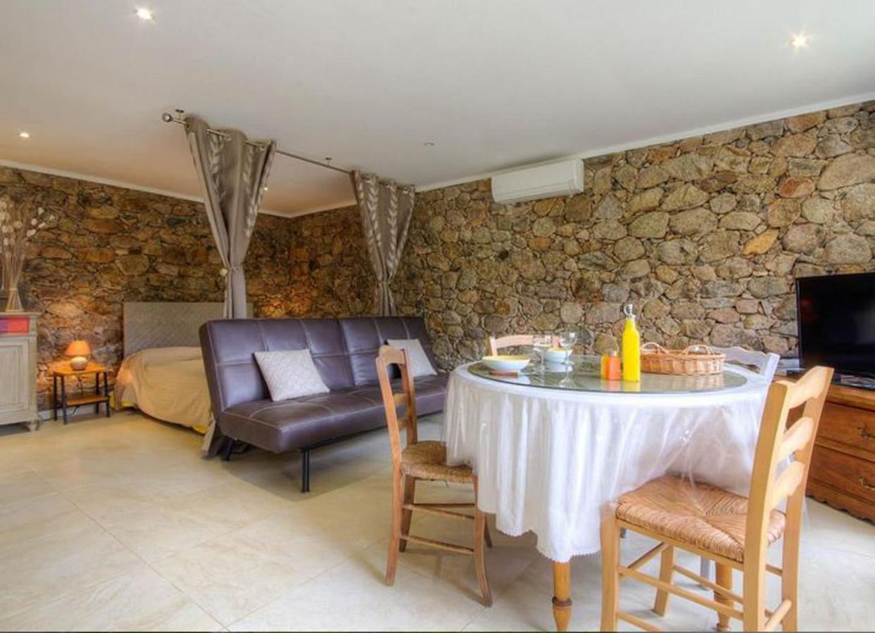Studio Confortable Avec Vue Sur La Montagne A Moltifao 30M² Jardin 외부 사진